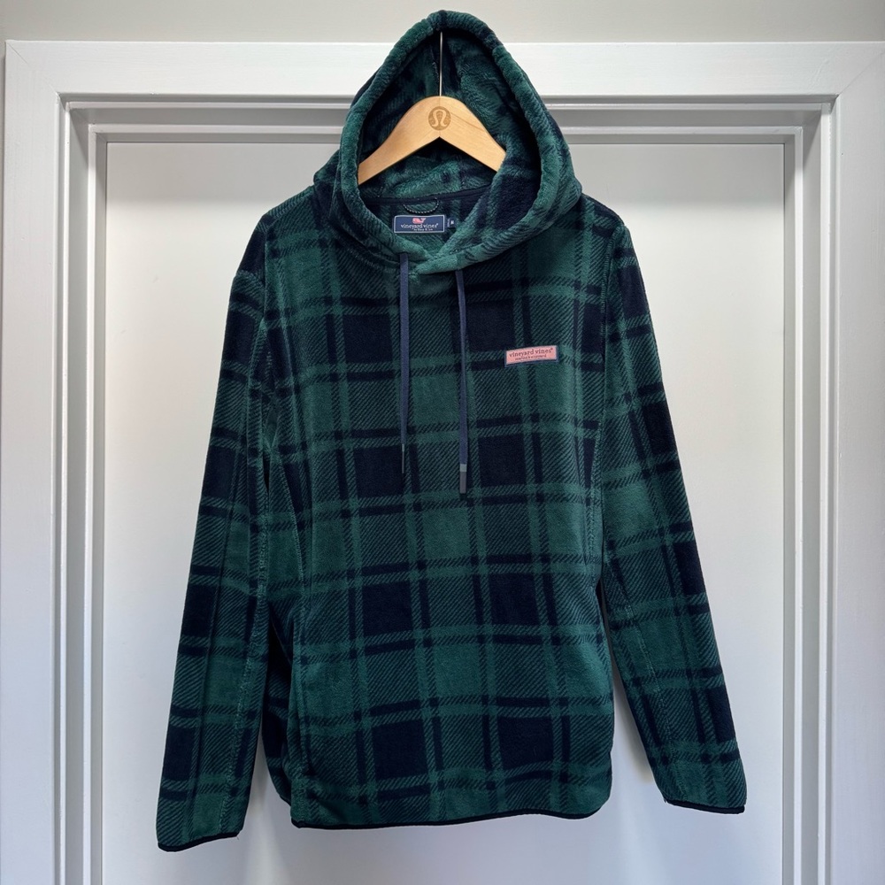 Vineyard Vines Fleece Plaid Hoodie